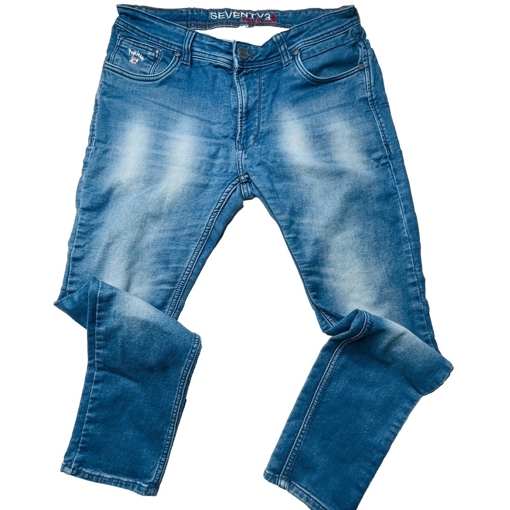 Seventy3 Pepe Jeans Womens 34 Blue Wash Skinny Stretch Denim Y2K Style‎ 34x27
